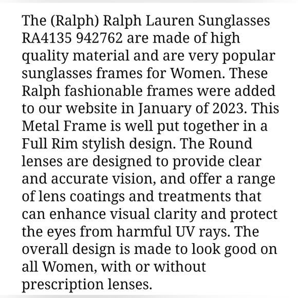 Ralph Lauren sunglasses - Picture 3 of 9